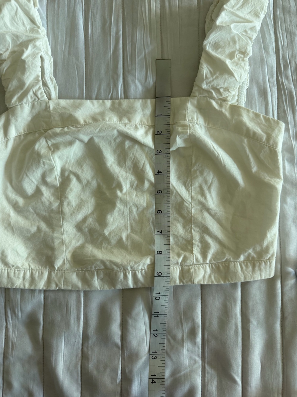 Free People cropped ASHLEY TANK TOP | Size S White, - Picture 7 of 7